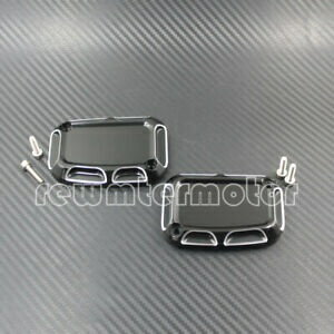 左右のブレーキマスターフロントシリンダーカバーハーレーツーリング CVO VRSCD に適合 Left & Right Brake Master Front Cylinder Cover Fit For Harley Touring CVO VRSCD