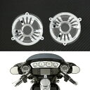 ビレットフロントスピーカーグリルマスクカバーハーレーツーリング FLHTKL CVO 2014-19用 Billet Front Speaker Grill Masks Cover Fit For Harley Touring FLHTKL CVO 2014-19