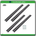 5 フィート E トラック タイダウン レール 粉体塗装スチール ボルトオン タイダウン レール トラック 4 個パック 4 Pack 5' E-Track T...
