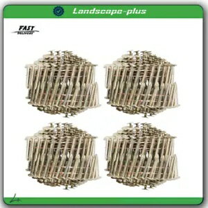 7200個 15度亜鉛メッキコイル屋根釘 3/8インチ 頭径1-1/4インチ × 0.12インチ 7200Pcs 15 Degree Galva..