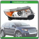 旅客 RH 側 2011-2014 フォードエッジヘッドライトアセンブリヘッドランプハロゲン Passenger RH Side For 2011-2014 Ford Edge Headlight Assembly Headlamps Halogen(2)