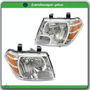 2009-2020 日産フロンティアトラッククロームクリアペアヘッドライトアセンブリ LH + RH For 2009-2020 Nissan Frontier Truck Chrome Clear Pair Headlight Assembly LH+RH