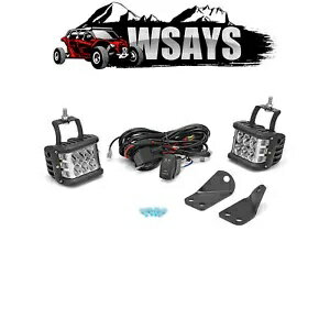 WSAYS ヤマハ YXZ1000R A ピラー 60 ワットサイドショット LED ライトポッドブラケットワイヤーキット WSAYS For YAMAHA YXZ1000R A-Pillar 60W Side Shot LED Light Pod Brackets Wire Kit