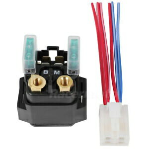 スターターリレーソレノイド プラグ付き ヤマハ ドラッグスター DS V-スター XVS1100 1999-2009用 Starter Relay Solenoid w/ Plug For Yamaha Dragstar DS V-Star XVS1100 1999-2009