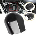 オートバイブラックカットメタルホーンカバーハーレーロードキングストリートグライド FLHX に適合 Motorcycle Black Cut Metal Horn Cover Fit For Harley Road King Street Glide FLHX