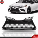 2021 2022 トヨタ カムリ SE XSE フロントロアグリル センサー穴なし グロスブラック For 2021 2022 Toyota Camry SE XSE Front Lower Grille W/O Sensor Hole Gloss Black