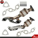 2002-2004 日産フロンティア 3.3L マニホールド触媒コンバーター バンク 1 & 2 セット用 For 2002-2004 Nissan Frontier 3.3L Manifold Catalytic Converter BANK 1 & 2 Set
