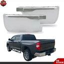 バンパーエンドセット 2014-2021 トヨタ タンドラ リア クローム パーキングセンサー穴なし Bumper End Set For 2014-2021 Toyota Tundra Rear Chrome W/O Parking Sensor Holes