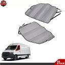 2019-2022 メルセデス・ベンツ スプリンター用断熱ブラックアウト フロント ドア ウィンドウ カバー Insulated Blackout Front Door Window Covers For 2019-2022 Mercedes-Benz Sprinter