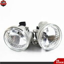 クリアレンズフォグランプランプ 電球付き フロントバンパー 2004-2007 トヨタ ハイランダー用 Clear Lens Fog Lights Lamps w/Bulbs Front Bumper For 2004-2007 Toyota Highlander