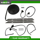 ブラック ウェザーストリップ シール セット 232798 1978-1981 マリブ ルマン 2 ドア 9 個 Black Weatherstripping Seals Set 232798 For 1978-1981 Malibu LeMans 2 Door 9Pcs