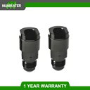ブラック 6AN オス - 5/16 燃料レールアダプターフィッティング EFI クイックディスコネクトネジオン Black 6AN Male to 5/16 Fuel Rail Adapter Fitting EFI Quick Disconnect Screw On