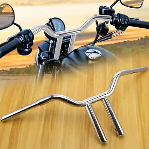 クローム 12 インチ MX-T バー ハンドルバー 1.25 インチ ファット ハーレー ソフテイル ヘリテージ ローライダー用 Chrome 12