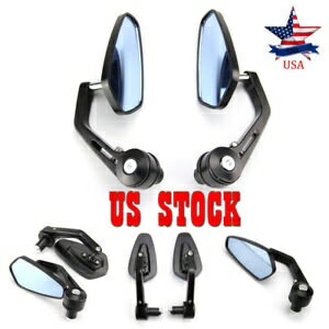 7/8 "ハンドルバーエンドオートバイリアビューサイドミラーホンダヤマハスズキ用 7/8" Handle Bar End ..