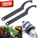 2x コイルオーバーレンチ ショックサスペンションスパナ ユニバーサル調節可能なレンチツール 2x Coil Over Wrench Shock Suspension Spanner Universal Adjustable Wrenches Tool