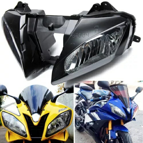 ヤマハ YZF R6 YZFR6 YZF-R6 2006-2007 フロントヘッドライトヘッドランプアセンブリに適合 Fit For Yamaha YZF R6 YZFR6 YZF-R6 2006-2007 Front Headlight Headlamp Assembly
