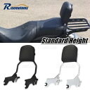 ブラッククローム助手席バックレストシーシーバーハーレーソフテイルFLDE FLHC FXBB FLSL用 Black Chrome Passenger Backrest Sissy Bar For Harley Softail FLDE FLHC FXBB FLSL