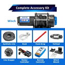 03-13 ヤマハ RHINO 450/660/700 UTV 4500lb 12V 電動ウインチマウントコンボキット用 For 03-13 YAMAHA RH...