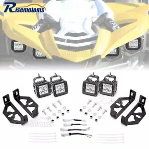 ヤマハ YXZ1000R バンパー LED ヘッドライトキット 4x ライトポッド取り付けワイヤーキットに適合 Fits Yamaha YXZ1000R Bumper LED Headlight Kit 4x Light Pods Mounting Wire Kit