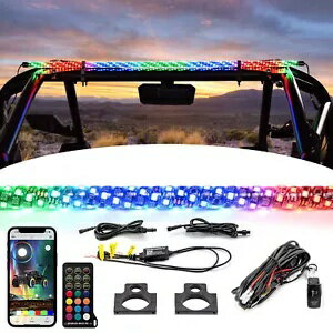 4FT リア水平 RGB ホイップライトワイヤーコンボ ヤマハ YXZ1000R ウルヴァリン用 4FT Rear Horizontal RGB Whip Light Wire Combo For Yamaha YXZ1000R Wolverine