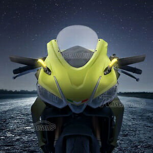 アプリリア RS660 2021-2024 用 LED ターン Siganl 付き調整可能なリアウィンドウイングミラー Adjustable Rear Wind Wing Mirrors w/LED Turn Siganl For Aprilia RS660 2021-2024