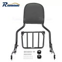 シーシーバー バックレスト パッド 荷物ラック グロス ブラック ハーレー ソフテイル FXFB 2018-24用 Sissy Bar Backrest Pad Luggage Rack Gloss Black For Harley Softail FXFB 2018-24