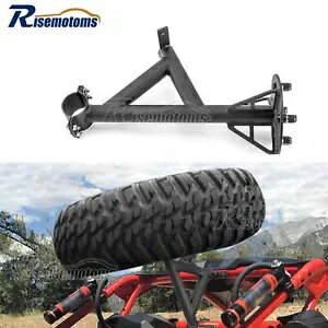 Can Am マーベリック X3/最大/ターボ/R UTV スペアタイヤキャリアマウントラック 2017-2024 用 For Can Am Maverick X3 /Max /Turbo/R UTV Spare Tire Carrier Mount Rack 2017-2024