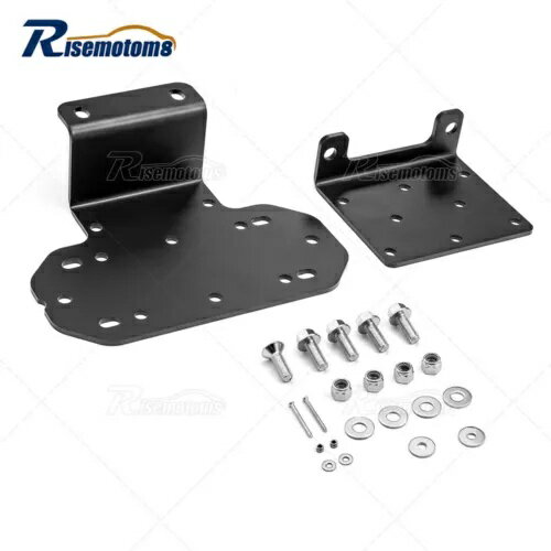 ローラーフェアリードスチールフロントウインチマウントプレート ヤマハ RHINO 450/660/700 用 Roller Fairlead Steel Front Winch Mount Plate for YAMAHA RHINO 450/660/700