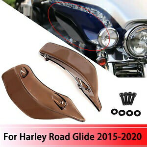 オートバイサイドウイングフロントガラスエアディフレクターハーレーロードグライド FLTRX US Motorcycle Side Wing Windshield Air Deflectors For Harley Road Glide FLTRX US