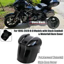 グロスブラックパウダーコートウォーターフォールスタイルホーンカバーハーレー1995-2020デビッドソン用 Gloss Black Powdercoat Wat...