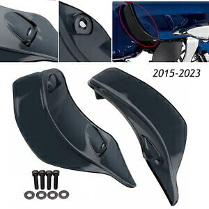 スモークサイドウイングエアディフレクターハーレーロードグライドスペシャルFLTRXS限定FLTRK用 Smoke Side Wing Air Deflector For Harley Road Glide Special FLTRXS Limited FLTRK