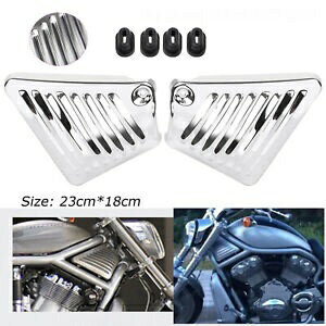 エアボックスネックサイドエアインテークカバーハーレーナイトロッドスペシャルマッスルVRSCF用 Airbox Neck Side Air Intake Covers For Harley Night Rod Special Muscle VRSCF