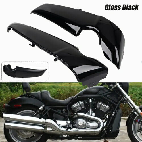 ブラック左右ラジエーターサイドカバーフェアリングカウルパネルハーレー V ロッド 01-up Black Left & Right Radiator Side Cover Fairing Cowl Panel For Harley V-Rod 01-up