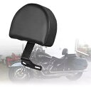 調整可能なドライバーライダーバックレストブラックパッドハーレーヘリテージソフテイル 2007-2017 Adjustable Driver Rider Backrest Black Pad For Harley Heritage Softail 2007-2017