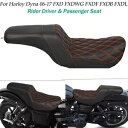 ライダー運転席 & 助手席ハーレーダイナスーパーグライドカスタム 2006-2017 に適合 Rider Driver & Passenger Seat Fit For Harley Dyna Super Glide Custom 2006-2017