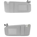 グレー 2X サンバイザー 左 + 右 2007-2011 トヨタ カムリ バニティ ライトなし Gray 2X Sun Visor Left + Right for 2007-2011 Toyota Camry Without Vanity Light
