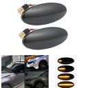 ブラックカバーダイナミックサイドターンシグナルライトランプ日産キャシュカイジュークエクストレイル Black Cover Dynamic Side Turn Signal Lights Lamp For Nissan Qashqai Juke X-trail