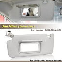 グレー左車サンバイザーサンシェードホンダ 2008 2009-2012 アコード 83280-TA5-A51ZA Gray Left Car Sun Visor Sunshade For Honda 2008 2009-2012 Accord 83280-TA5-A51ZA