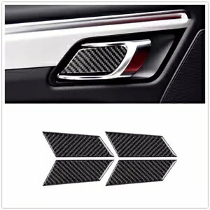 4 個車のインテリアドアハンドルボウルカバートリムポルシェマカン 2014-2022 2016 D 4PCS Car Interio..