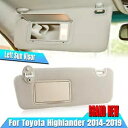 車左運転席側サンバイザーサンバイザーサンシェードトヨタハイランダー 2014-2019 Car Left Driver Side Sun Visor Sunvisor Sunshade For Toyota Highlander 2014-2019