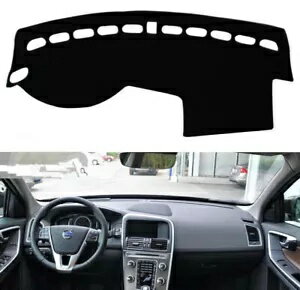 車のインテリアダッシュボードカバーダッシュマットトリムボルボXC60左ドライブ車用ブラック1x Car Interior Dashboard Cover Dashmat Trim For Volvo XC60 Left Drive Car Black 1x