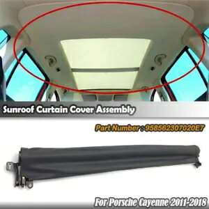 黒車サンルーフサンシェードカーテンカバーキット 2011 2012-2018 ポルシェカイエン用 Black Car Sunro..
