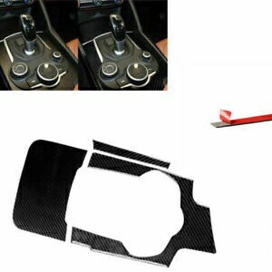 車のカーボンインテリアギアシフトボックスパネルカバートリムアルファロメオジュリア 17-19 Car Carbon Interior Gear Shift Box Panel Cover Trim For Alfa Romeo Giulia 17-19
