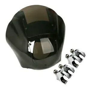 ե󥰥եȥ饹꡼ 49 ߥ᡼ȥեץϡ졼ʥ饤 FXDL  Quarter Fairing Windshield Screen 49mm Fork Clamp For Harley Dyna Low Rider FXDL
