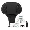 ブラック プラグイン ドライバー バックレスト パッド ハーレー ツーリング ストリート ロード グライド 09-23 に適合 Black Plug-in Driver Backrest Pad Fit For Harley Touring Street Road Glide 09-23