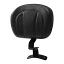 ブラック フロント ライダー バックレスト パッド ハーレー ツーリング エレクトラ ストリート グライド 09-23 に適合 Black Front Rider Backrest Pad Fit For Harley Touring Electra Street Glide 09-23
