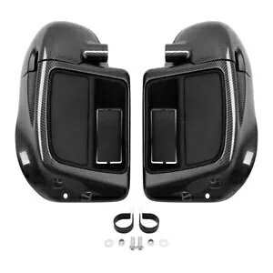 カーボンファイバー下部通気フェアリンググローブボックスハーレーツーリングロードキング 2014-Up Carbon Fiber Lower Vented Fairing Glove Box For Harley Touring Road King 2014-Up