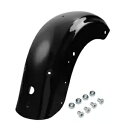 ビビッドブラックリアフェンダーハーレーツーリングエレクトラロードストリートグライド2009年以降に適合 Vivid Black Rear Fender Fit For Harley Touring Electra Road Street Glide 2009-Up(2)
