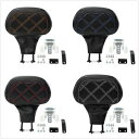 ブラック ドライバー バックレスト パッド ハーレー ツーリング ストリート ロード グライド 1988-Up 2020 に適合 Black Driver Backrest Pad Fit For Harley Touring Street Road Glide 1988-Up 2020