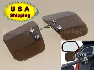 スモークウィングフロントガラスディフレクターミラーマウントホンダ GL1800 01-16 F6B 13-16 US Smoke Wing Windshield Deflector Mirror Mount For Honda GL1800 01-16 F6B 13-16 US